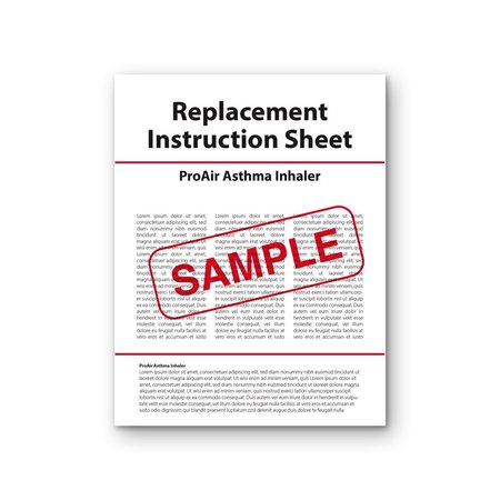 AEK Replacement Instruction Sheet  ProAir Asthma Inhaler EN9426